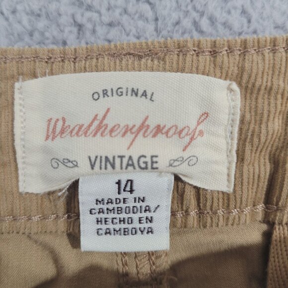 NEW Wide Leg Stretch Corduroy Women's 14 Weatherproof Vintage 98% Cotton// 26PT - Picture 5 of 10